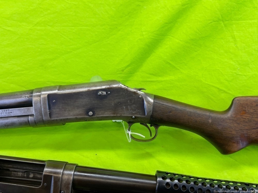 Winchester 1897 Trench Gun 97 12 Gauge Ga Conversion Riot Martially Marked -img-28