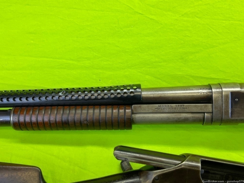 Winchester 1897 Trench Gun 97 12 Gauge Ga Conversion Riot Martially Marked -img-26