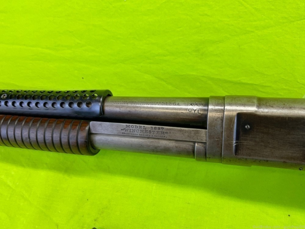 Winchester 1897 Trench Gun 97 12 Gauge Ga Conversion Riot Martially Marked -img-39