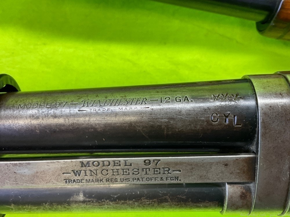 Winchester 1897 Trench Gun 97 12 Gauge Ga Conversion Riot Martially Marked -img-7