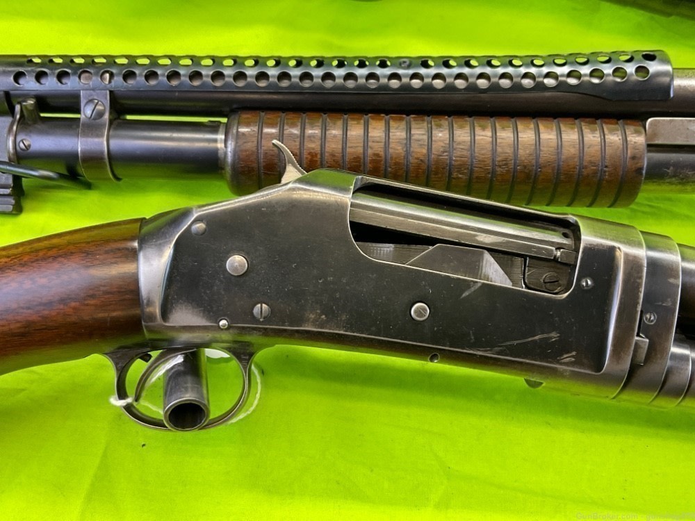 Winchester 1897 Trench Gun 97 12 Gauge Ga Conversion Riot Martially Marked -img-15
