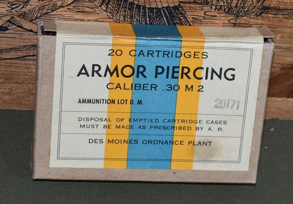 USGI 30 cal M2 Armor Piercing NOS box of ammo-img-0