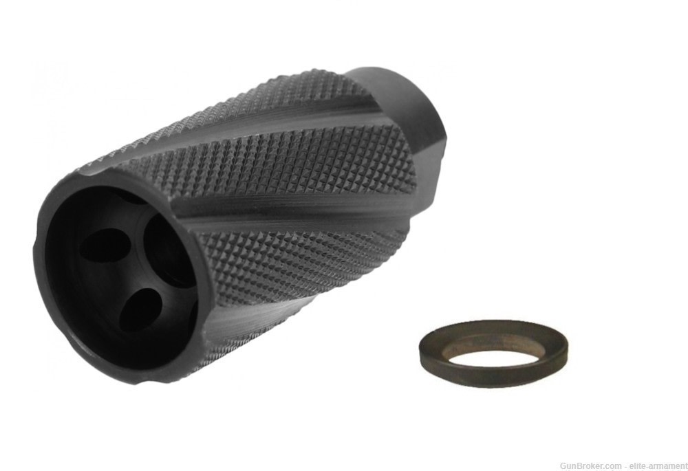 5.56 .223 Linear Comp Compensator Muzzle Brake USA Steel 1/2-28 Free Ship-img-0