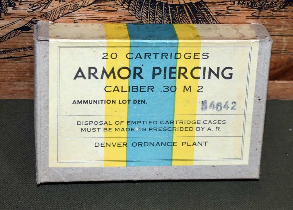 USGI 30 cal Amor Piercing NOS box of ammo Denver Ordnance Plant-img-0