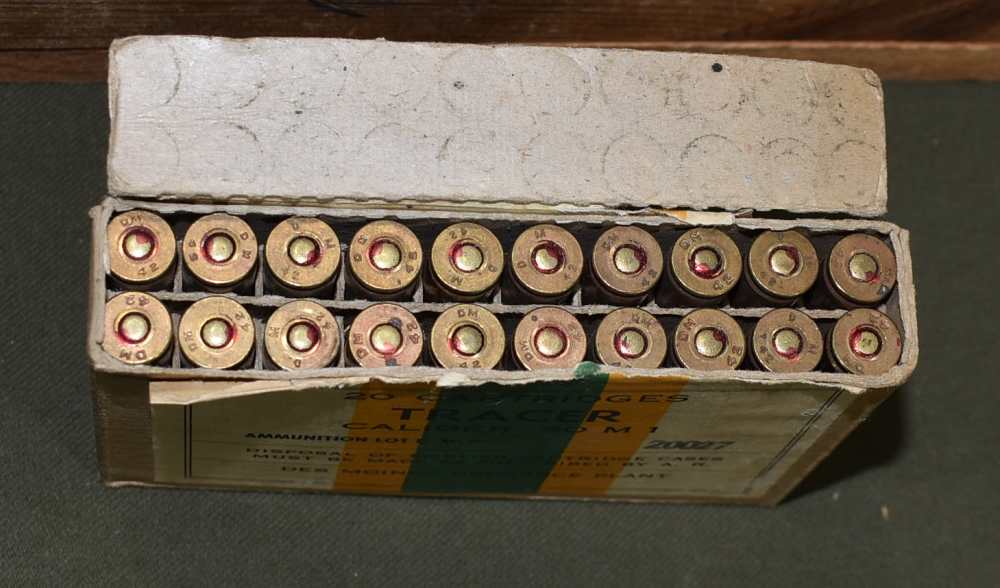 USGI 30 Cal NOS Box of Tracer Ammo 1942 Date-img-1