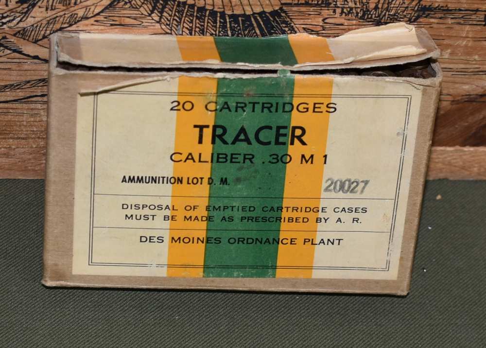 USGI 30 Cal NOS Box of Tracer Ammo 1942 Date-img-0