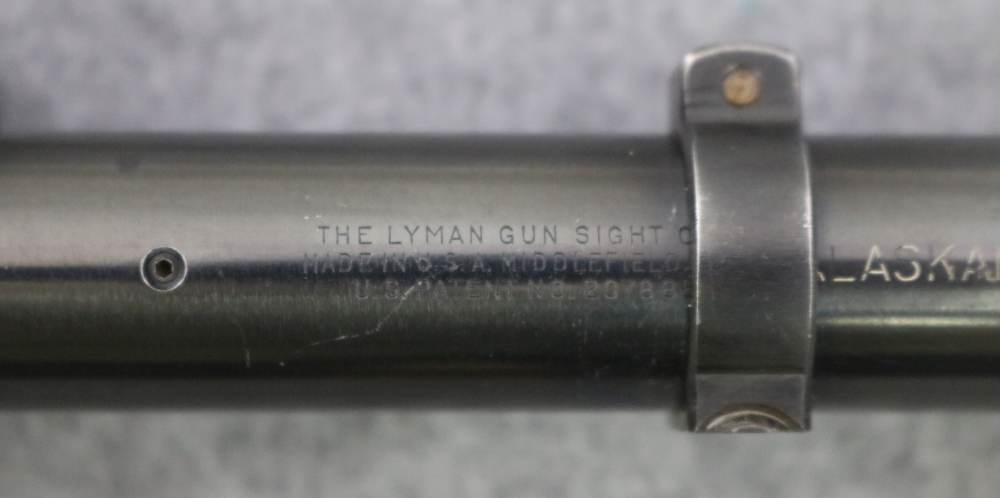 Desirable Lyman Alaskan All Weather  rifle scope with Redfield Jr Rings-img-3