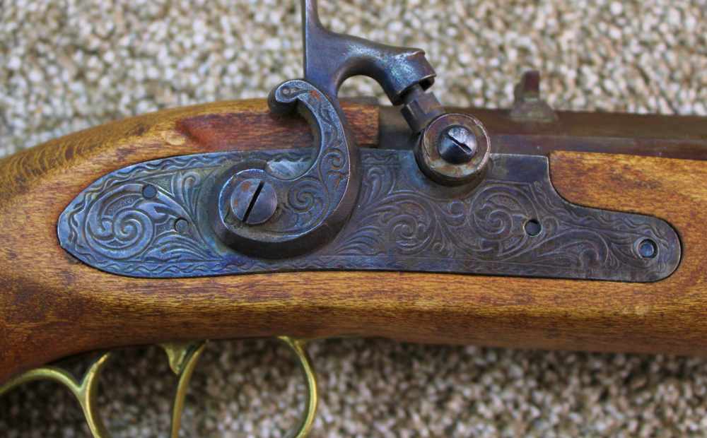 Spanish-Made Jukar Black Powder Cap & Ball Antique Pistol W/ Accessories-img-5