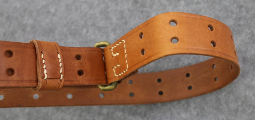 Quality leather Model 1907 MRT marked military style rifle sling-img-4