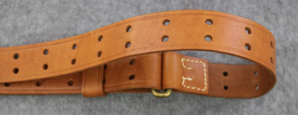 Quality leather Model 1907 MRT marked military style rifle sling-img-3