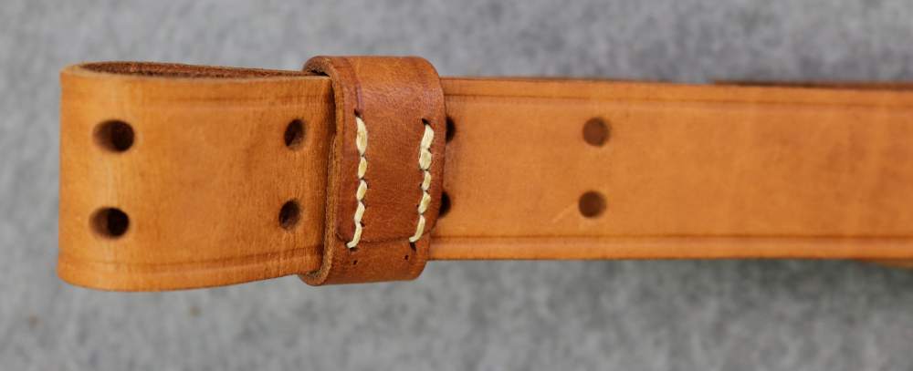 Quality leather Model 1907 MRT marked military style rifle sling-img-5