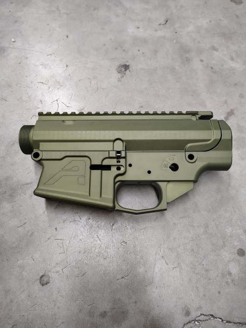 Aero M5 308 AR10 Receiver Set Upper And Lower OD Green Anodized NeW Rare NR-img-2