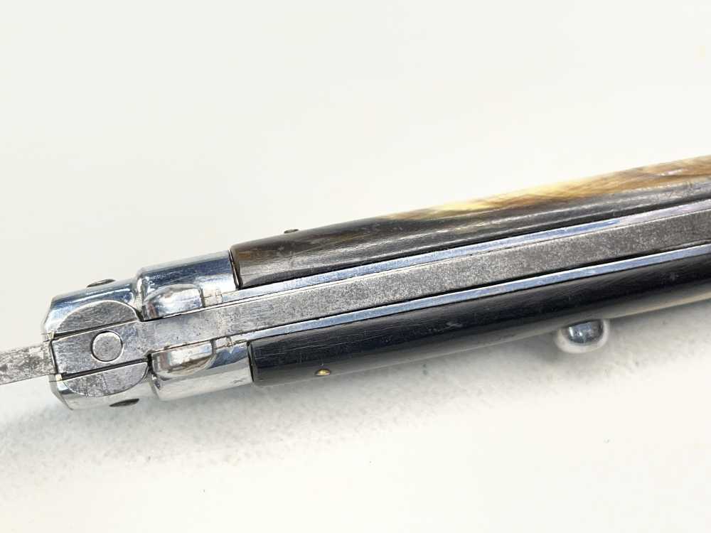 Coricama 11" Picklock steel lined red dot Stiletto auto switch blade Italy-img-12