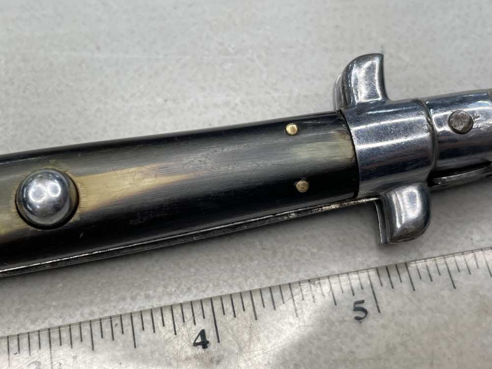 Coricama 11" Picklock steel lined red dot Stiletto auto switch blade Italy-img-2