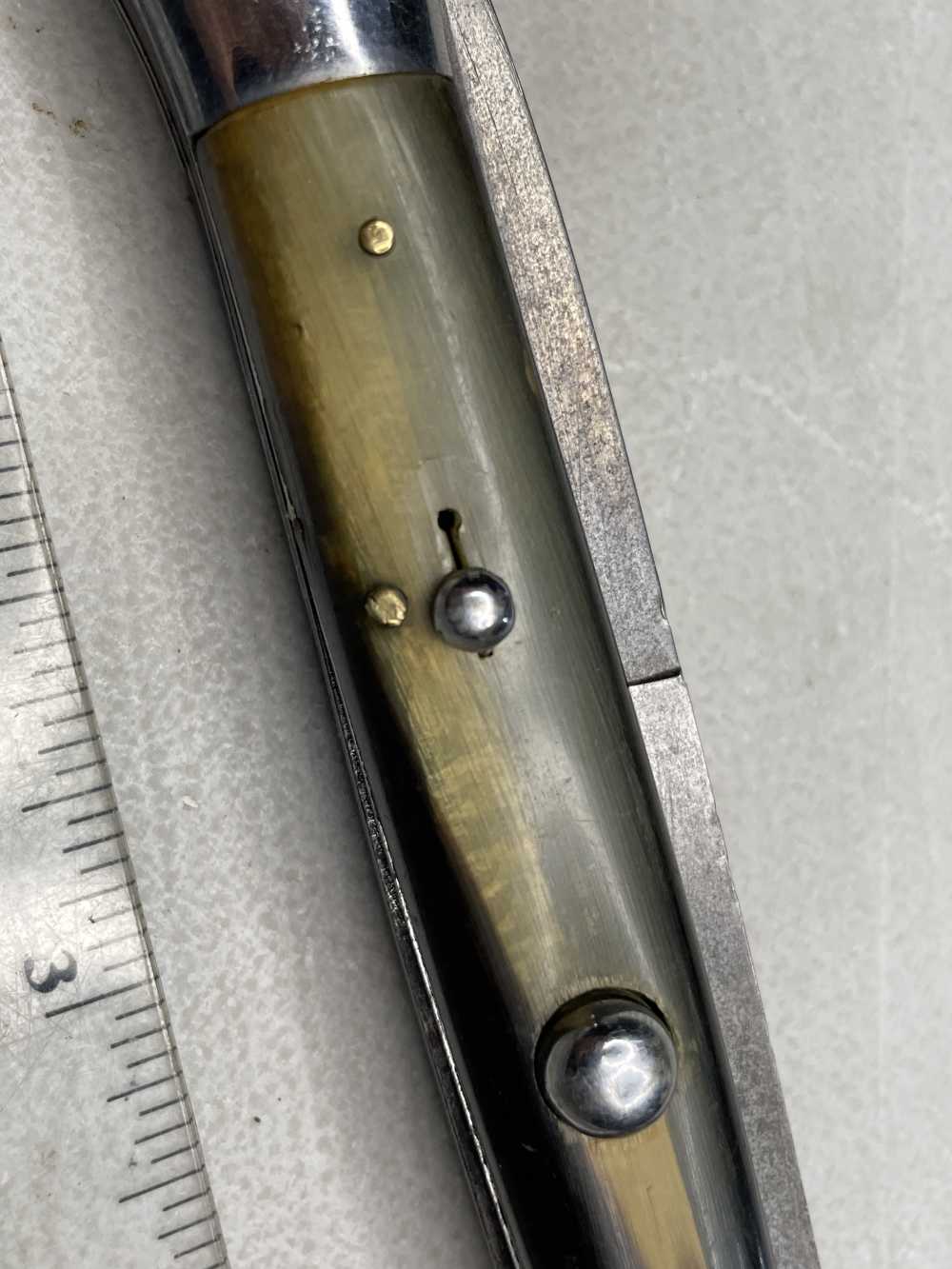 Coricama 11" Picklock steel lined red dot Stiletto auto switch blade Italy-img-23