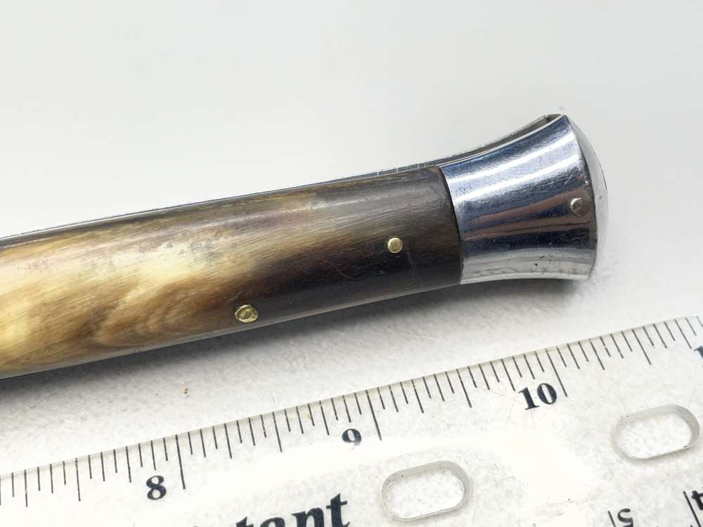 Coricama 11" Picklock steel lined red dot Stiletto auto switch blade Italy-img-6