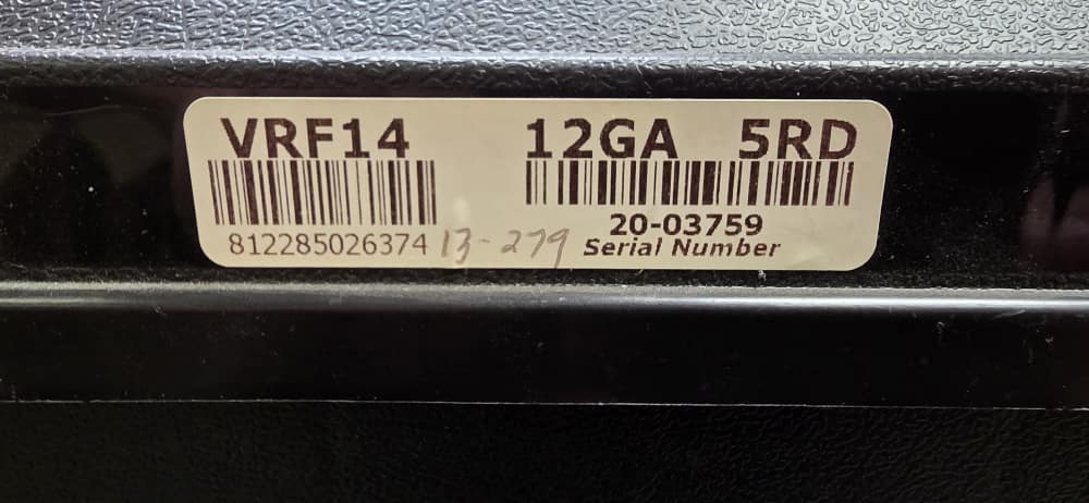 Rock Island VRF14 12 Gauge 14” 5+1 Black Rec/Barrel-img-4