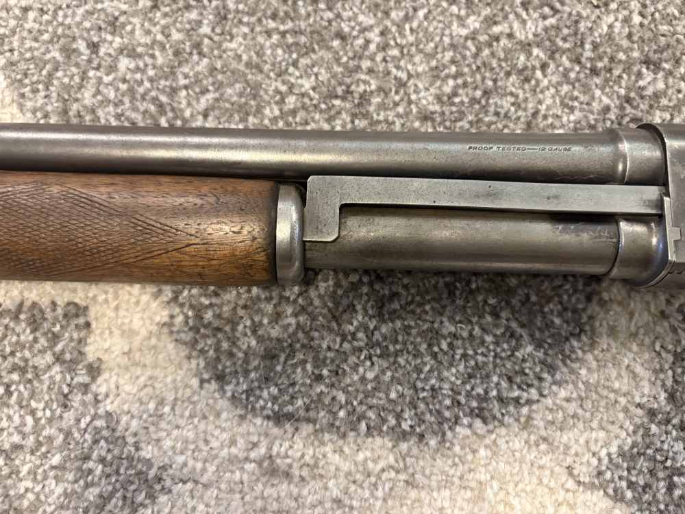 Wards Western Field Model 35 (Stevens 520) 12 GA Pump Shotgun 30" c. 1940s-img-3