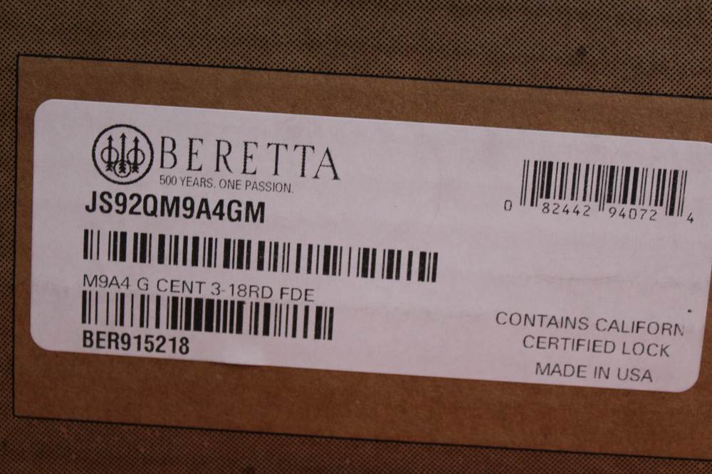 Beretta M9A4 9mm FDE NEW! Free Layaway!-img-1