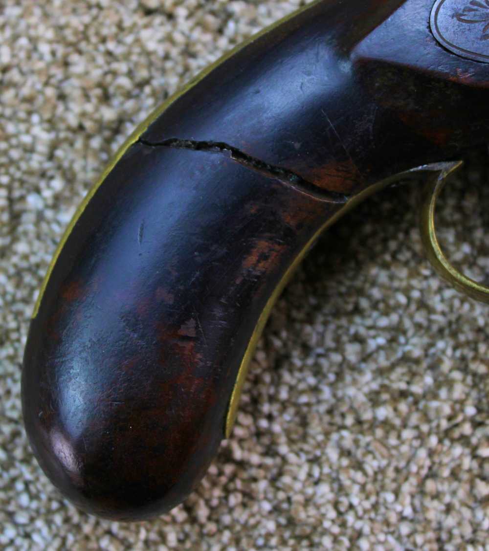 Fenton Black Powder Cap & Ball Pistol London Marked Approx. .56 Bore-img-2
