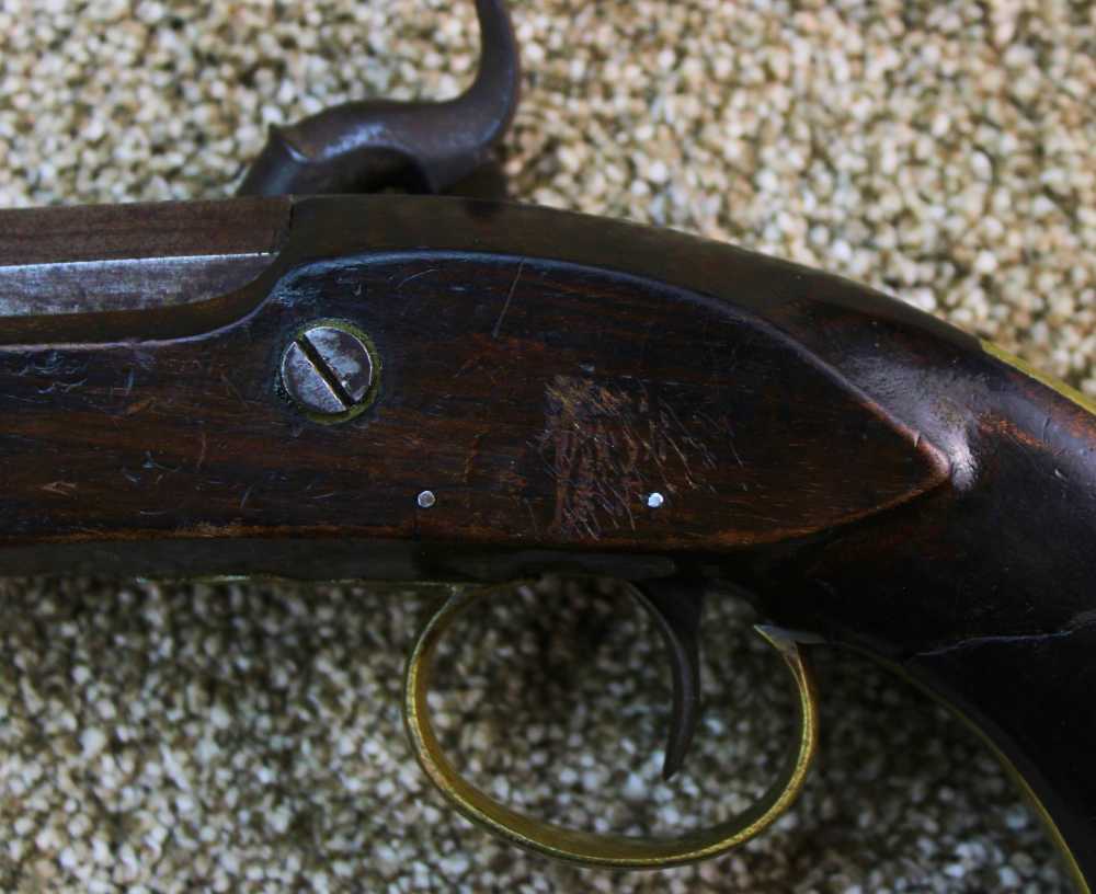 Fenton Black Powder Cap & Ball Pistol London Marked Approx. .56 Bore-img-6