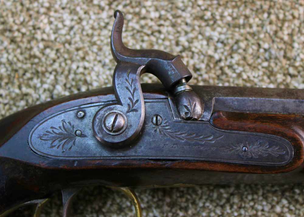 Fenton Black Powder Cap & Ball Pistol London Marked Approx. .56 Bore-img-3