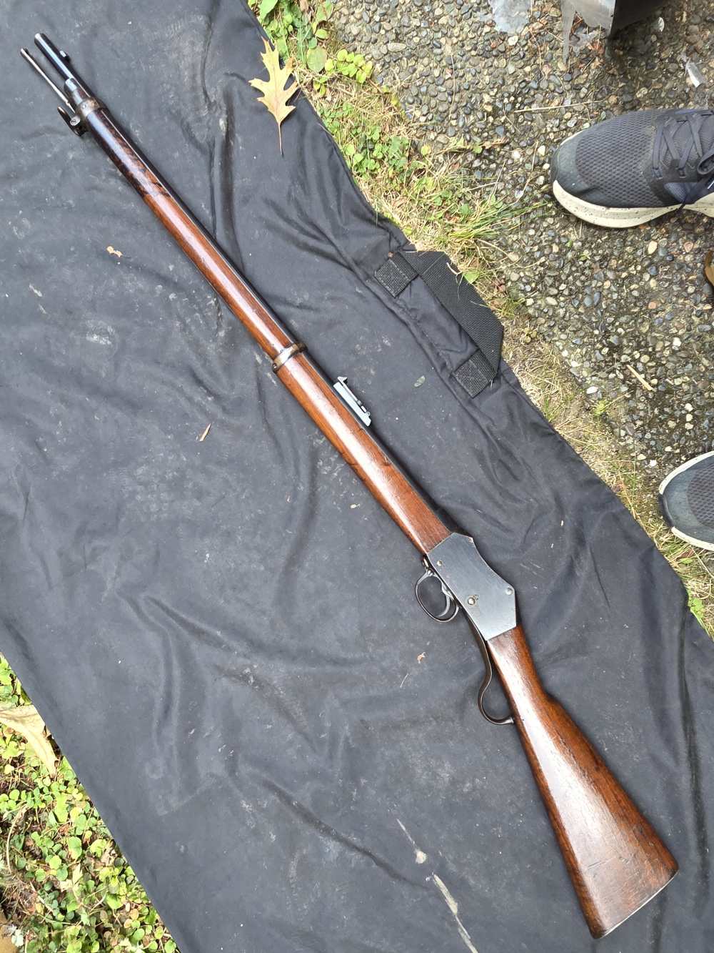 ANTIQUE MARK III MARTINI HENRY Volunteer rifle 80% plus blue fine cond -img-1