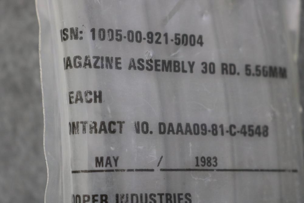 Pre-ban AR15 M16 30 round magazine NOS in wrapper Cooper Ind 1983 5.56-img-2