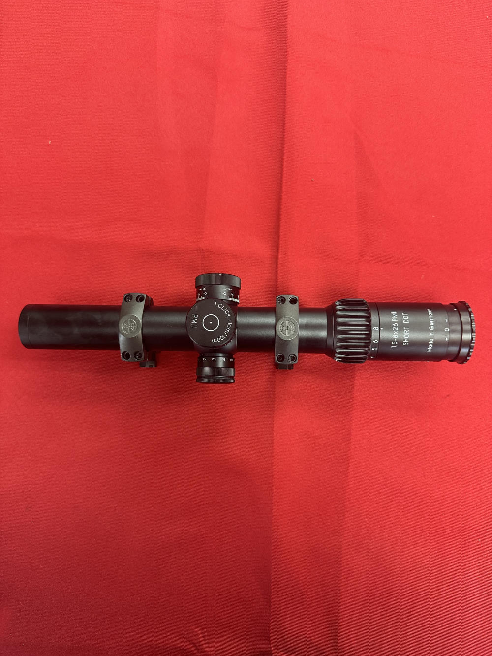 Schmidt & Bender 1.5-8x26 PMII Short Dot w/ CQB2 Reticle Black S&B-img-3