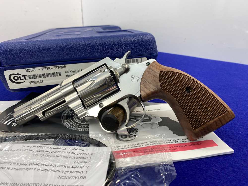 Colt Viper .357 Mag Stainless 3" *MODERN REBIRTH OF THE RAREST SNAKE GUN*-img-0