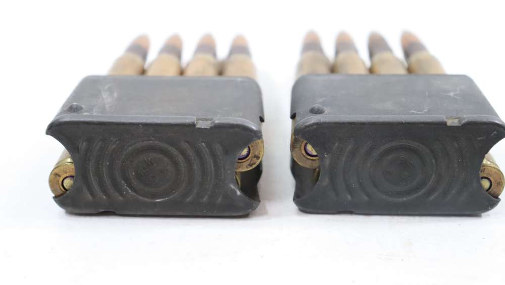 TWO ORG M1 GARAND ENBLOCS W/ .30 CAL AP ROUNDS-img-4