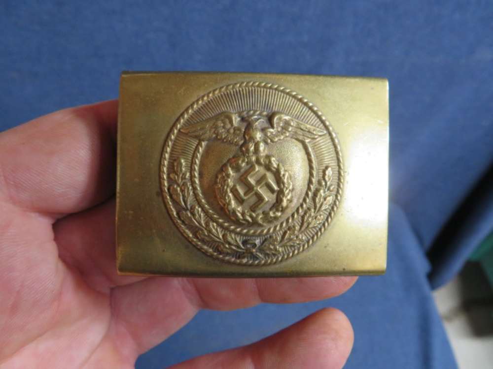 WWII GERMAN SA STORM TROOPERS BELT BUCKLE-ORIGINAL-img-0