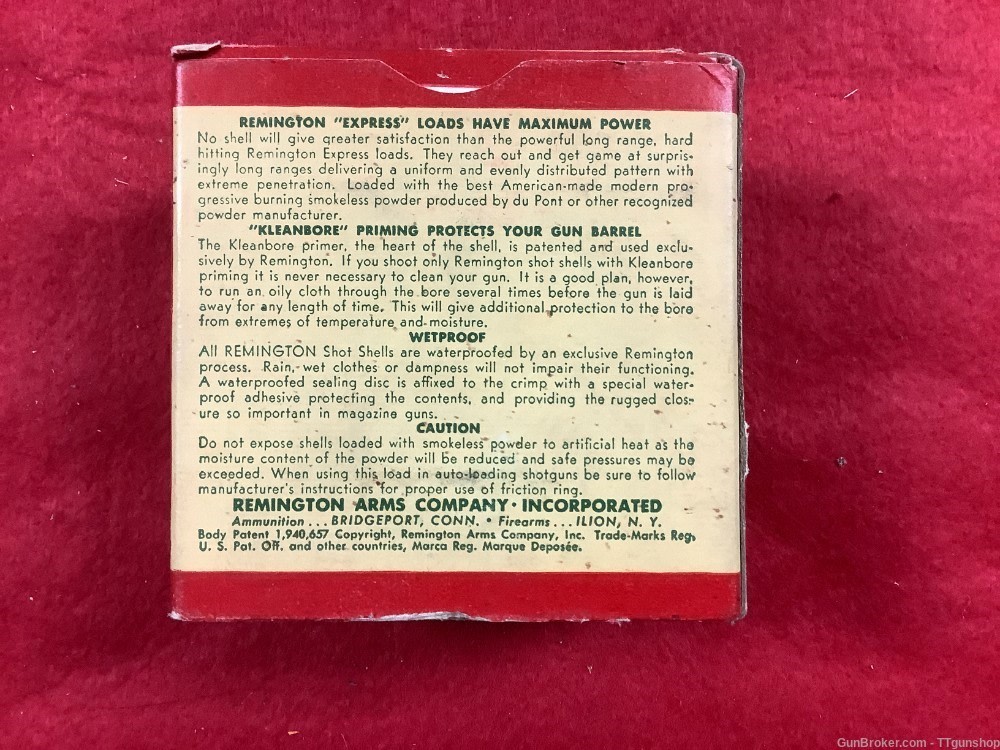 Remington Express 20 Gauge 25 Rounds Vintage Kleanbore Ammo 7-1/2 Shot-img-1