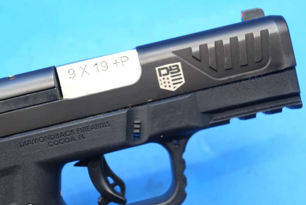 Diamondback AM2 9MM Pistol w/Case Viridian Laser & Holster Used EXC!-img-17
