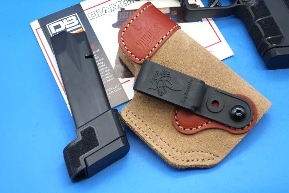 Diamondback AM2 9MM Pistol w/Case Viridian Laser & Holster Used EXC!-img-2