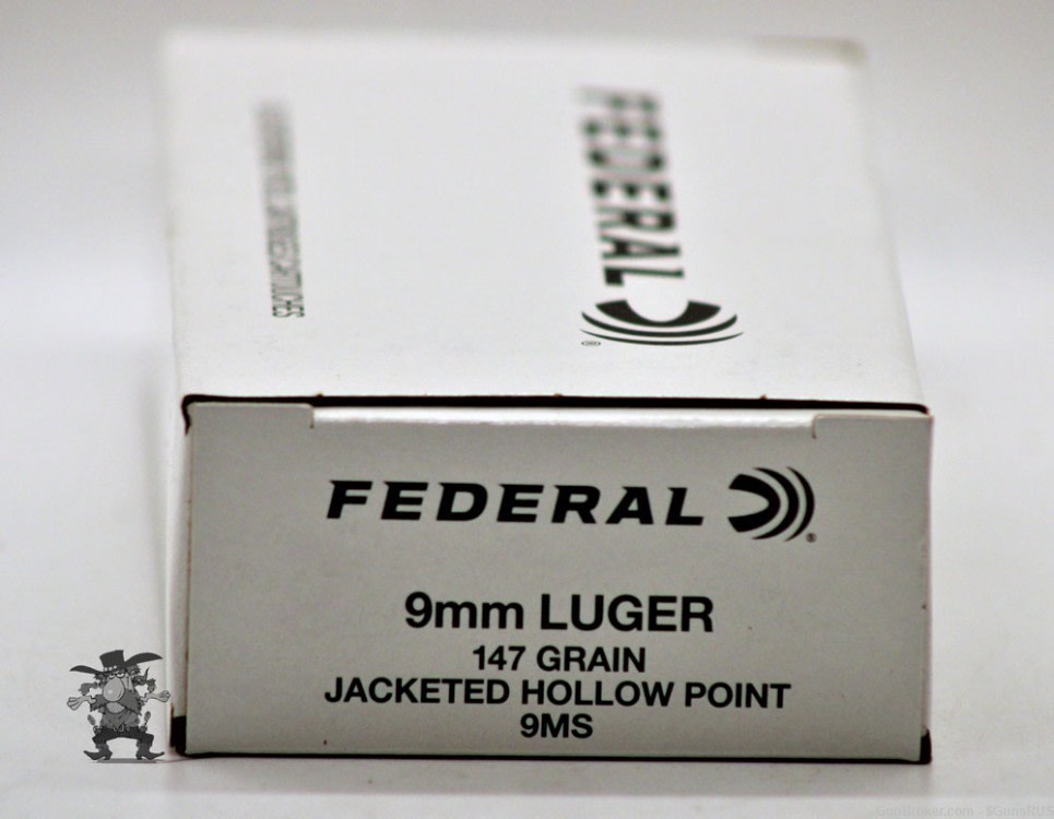 FEDERAL® 9mm 147 Grain HOLLOW POINT DEFENSE  JHP 50 Rounds-img-4