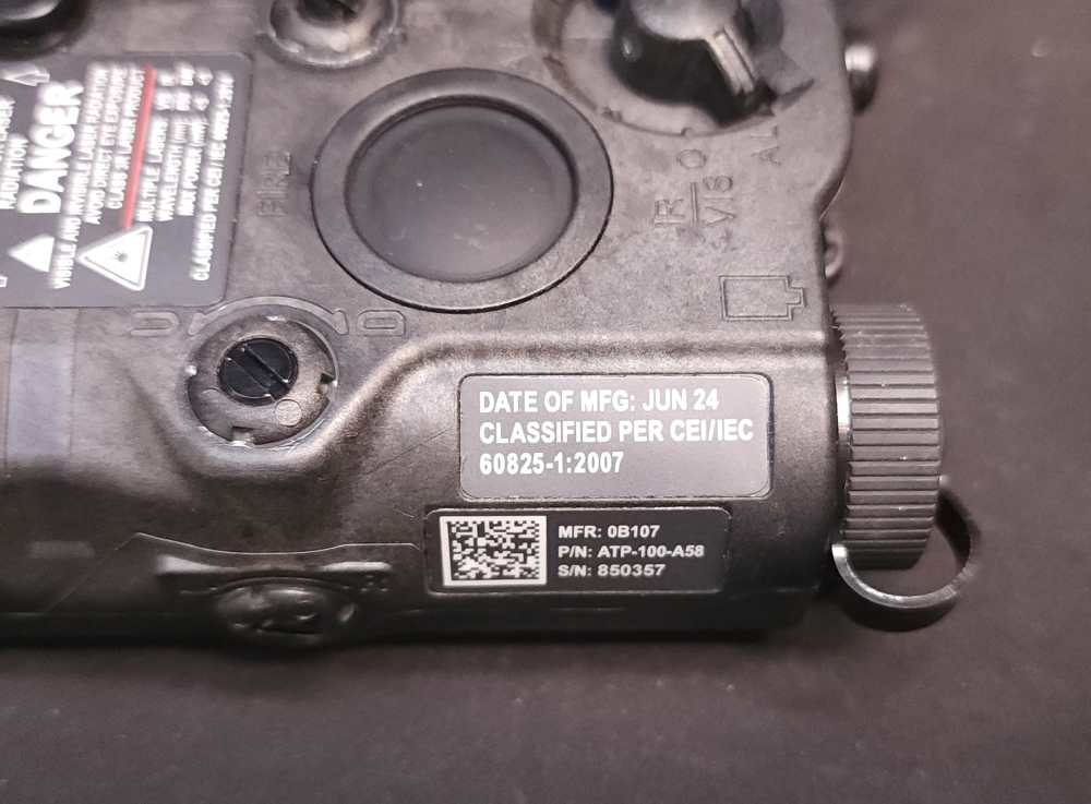 DBAL Style PEQ-15 Dual IR Laser Illuminator Black W/ Pressure Pad Polymer-img-4