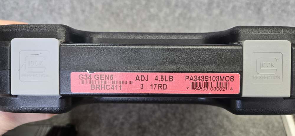 Glock G34 Gen 5 MOS 9mm 5" 17 rd Pistol | 3 mags, extra MOS plates, box-img-21