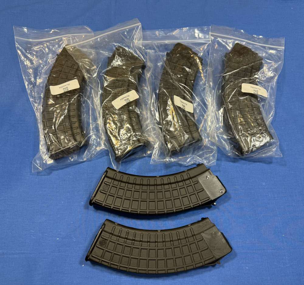 6X New Arsenal Circle 10 Black Bulgarian Waffle AK47 30rd AK47 Magazines-img-0