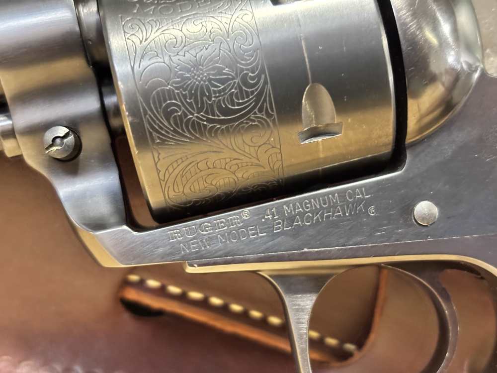 Ruger Bisley New Model Blackhawk .41 Mag 7.5" Barrel Blued w/ Holster-img-12