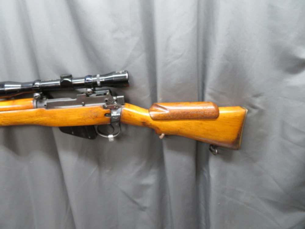 WWII BRITISH/ INDIAN NO. 4 MK I ENFIELD SNIPER RIFLE W/MATCHING NUMBER CASE-img-17