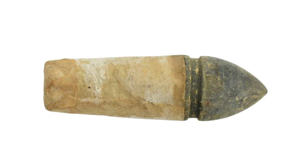 Original Civil War 44 Caliber Colt Army Combustible Cartridge Rare Ammo -img-0