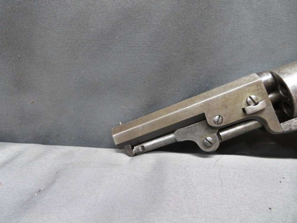PRE CIVIL WAR COLT MODEL 1849 POCKET REVOLVER W/ CASE-MFG 1853-img-24