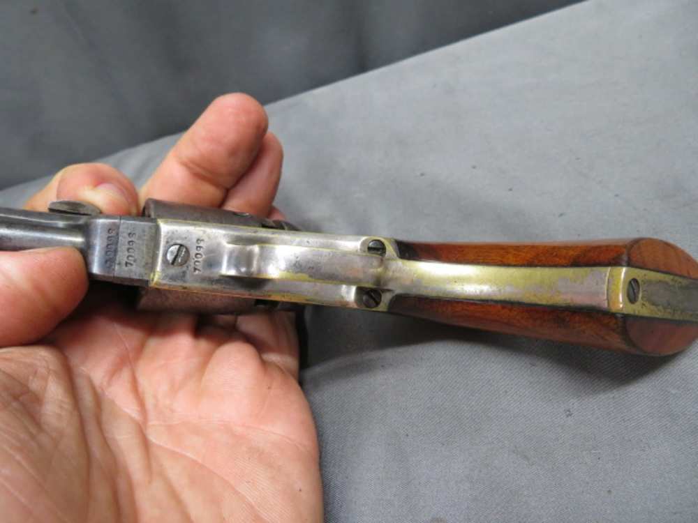 PRE CIVIL WAR COLT MODEL 1849 POCKET REVOLVER W/ CASE-MFG 1853-img-35