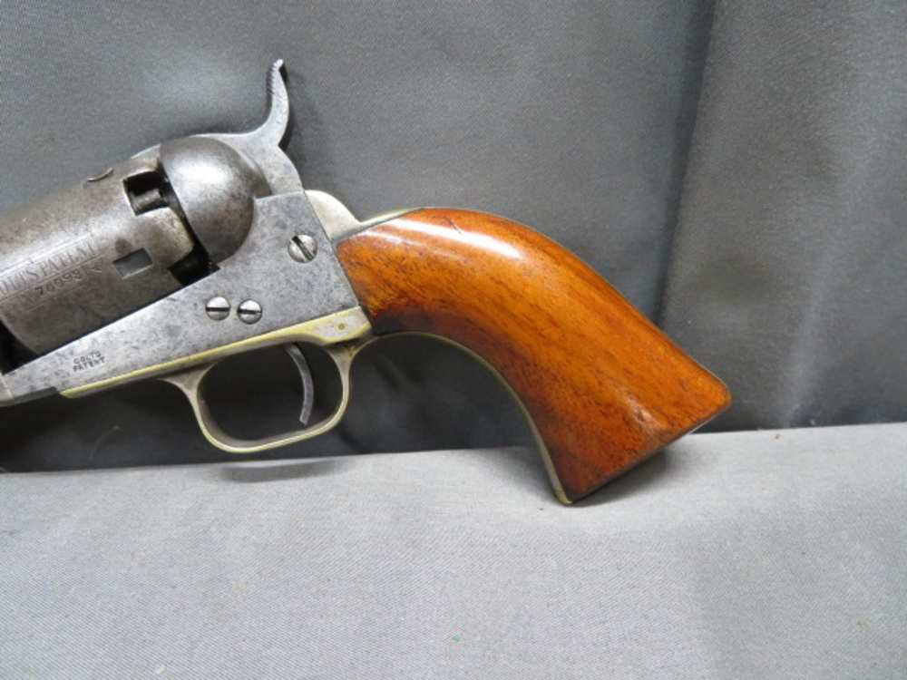 PRE CIVIL WAR COLT MODEL 1849 POCKET REVOLVER W/ CASE-MFG 1853-img-25
