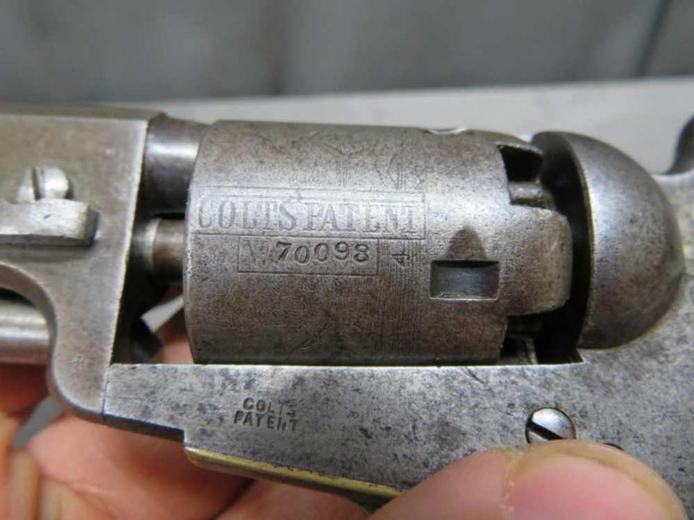 PRE CIVIL WAR COLT MODEL 1849 POCKET REVOLVER W/ CASE-MFG 1853-img-27