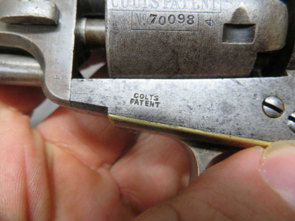 PRE CIVIL WAR COLT MODEL 1849 POCKET REVOLVER W/ CASE-MFG 1853-img-26