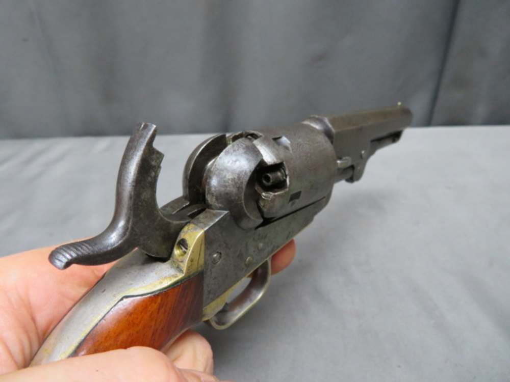 PRE CIVIL WAR COLT MODEL 1849 POCKET REVOLVER W/ CASE-MFG 1853-img-43