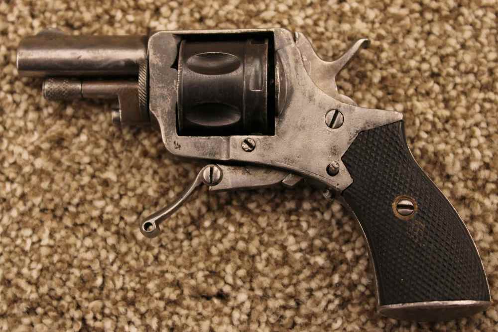 Unknown Belgian 5mm Pocket Revolver Antique Manufacture Legier-img-3