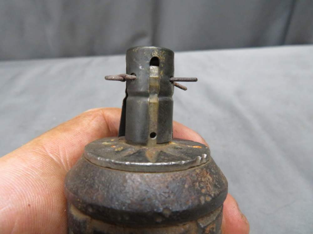 WWII JAPANESE TYPE 91 HAND GRENADE / KNEE MORTAR ROUND-ORIGINAL-SCARCE-img-5